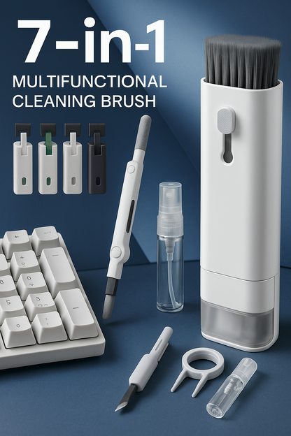7 in 1 Computer Keyboard Cleaner Brush Kit Earphone Cleaning Pen For Headset Keyboard Cleaning Tools Cleaner Keycap Puller Kit